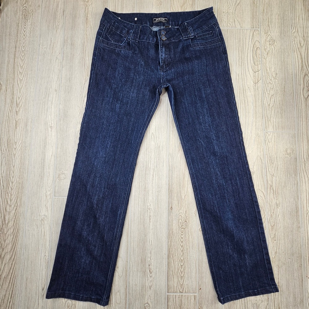 JZ Jeans Nina Rossi Womens Size 11 Dark Wash Bootcut Indigo Blue JZ-1140A-RL